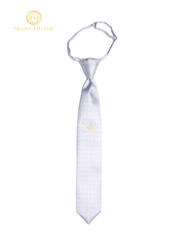 Corbata gris plata - Imagen 2