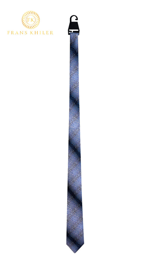 Corbata celeste con plomo diseño ejecutivo - Imagen 2